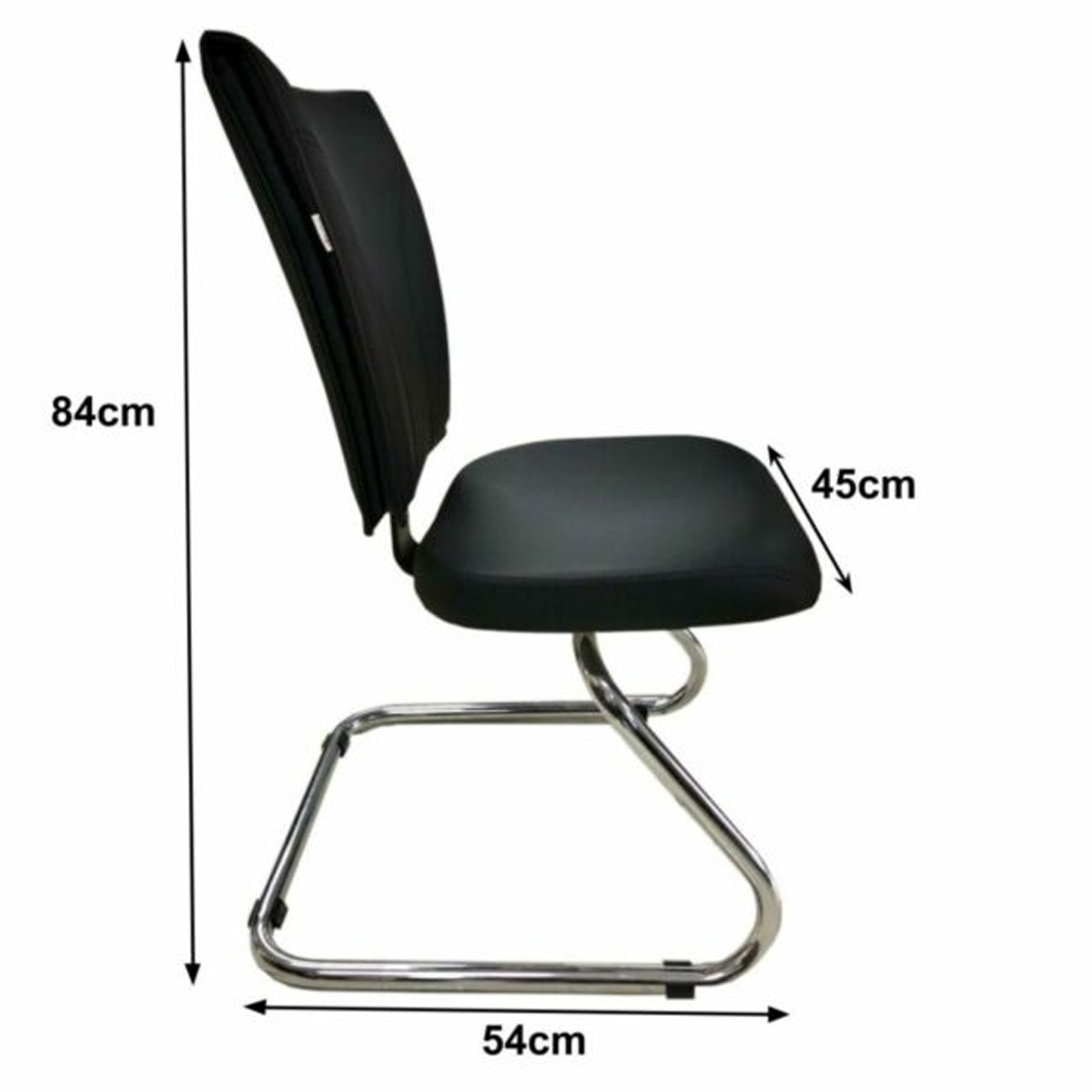 Cadeira Escritório B-ONE Base em ”S” Cromada - Móveis Supremo - 9916 - Imagem 2