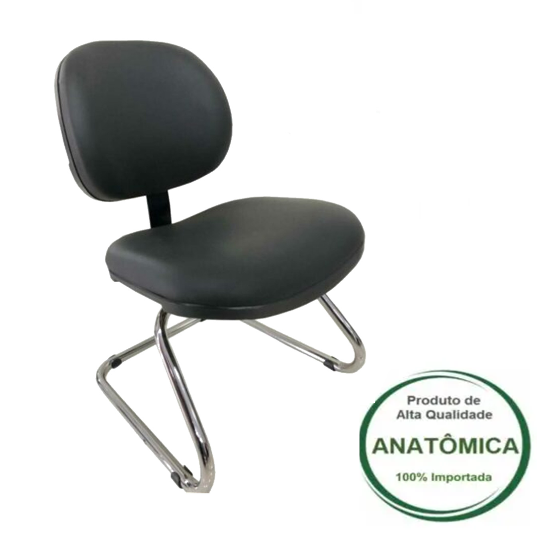 Cadeira Executiva Lisa Base em ”S” Cromada