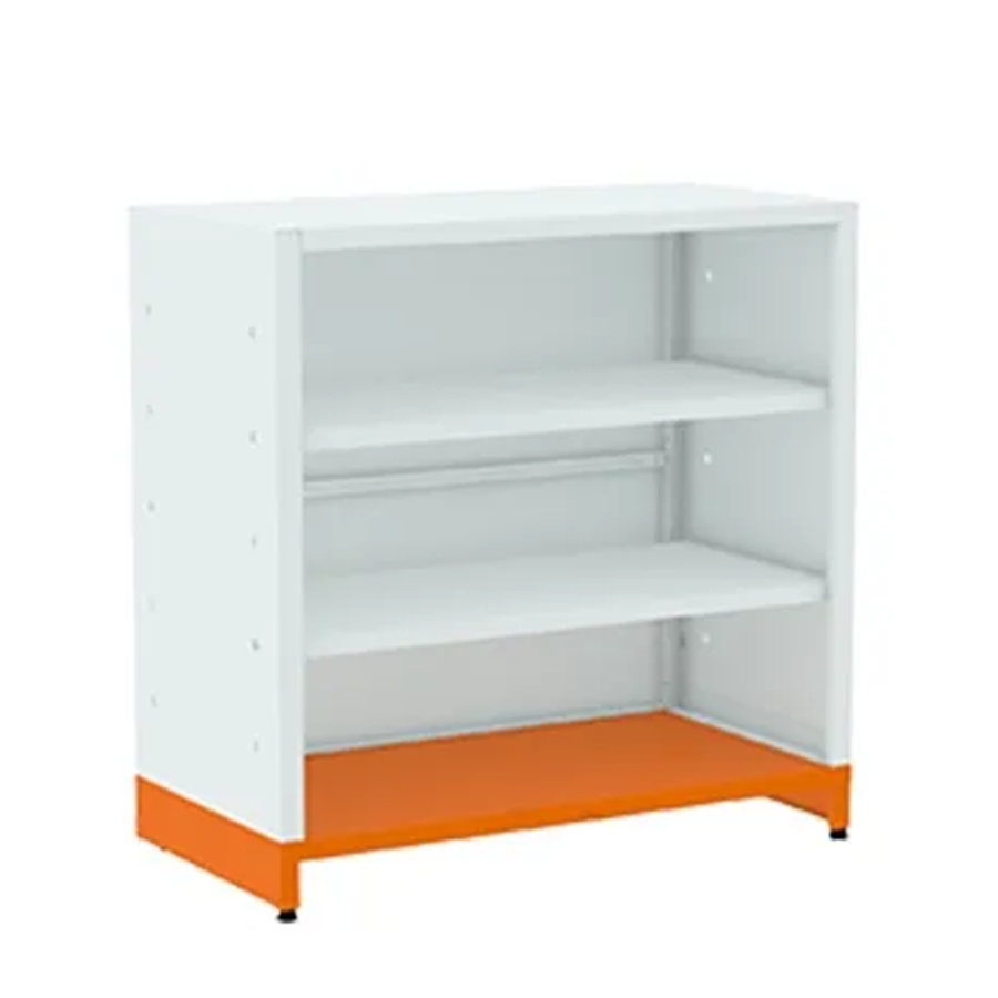 Balcão Comercial Fechado 1,00m X 1,00m X 0,50cm - Cor Branco/Cinza - - Imagem 2