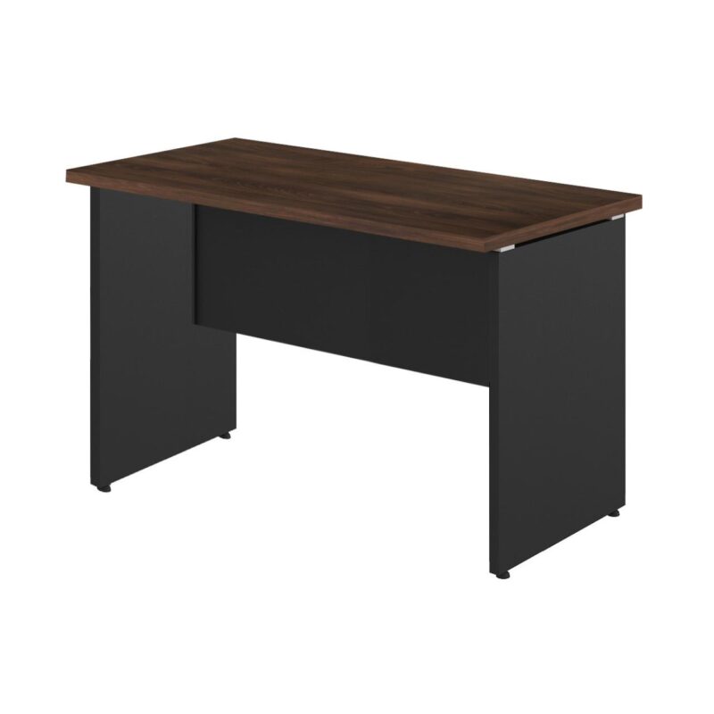 Mesa Escritório PÉ PAINEL – 1,35×0,60m – C/ Gavetas – MARSALA/PRETO – 25421 MÓVEIS PRECITO Linha 30 mm 3