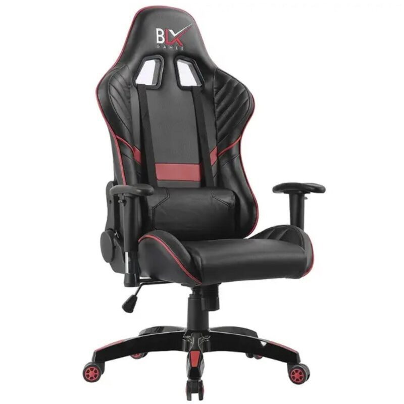 Cadeira Gamer Giratória BLX GAMER 6009G – Vermelho/Preto – 30031 MÓVEIS PRECITO Gamer 2