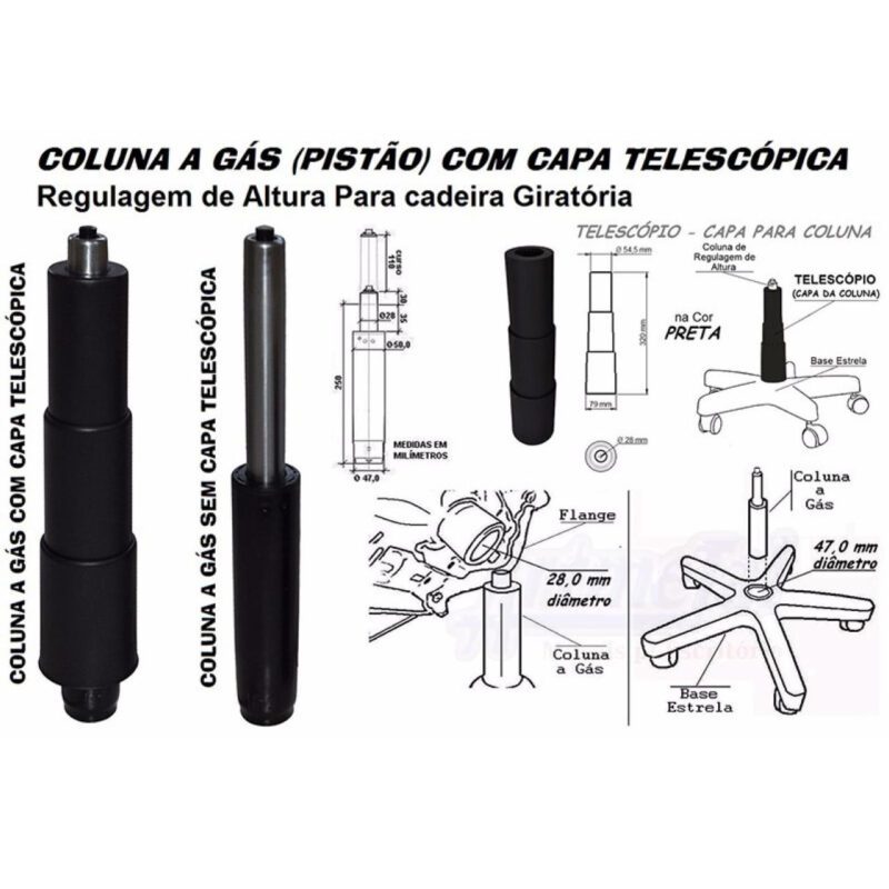 Cadeira Diretorzinha Back System Costurado C/ Braços Reguláveis – Cor Preto 32996 MÓVEIS PRECITO Diretorzinha 6