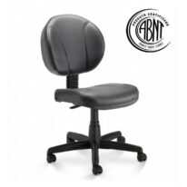 Cadeira Executiva PLUS COSTURADA s/ Braços – CORINO – COR PRETO 32979 MÓVEIS PRECITO Executiva