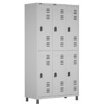 Roupeiro LOCKER de Aço c/ 06 PORTAS GRANDES – 1,90×0,96×0,40m – CZ/CZ – W3 – 11014 MÓVEIS PRECITO Roupeiro de Aço 5