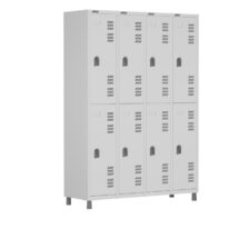 Roupeiro LOCKER de Aço c/ 08 PORTAS GRANDES – 1,90×1,28×0,40m – CZ/CZ – W3 – 11015 MÓVEIS PRECITO Roupeiro de Aço