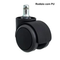 Rodízios para Cadeira com “PU” – Preto – 87705 MÓVEIS PRECITO Acessórios para Cadeiras