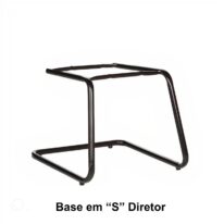 Base em “S” DIRETOR Preta – PMD – 42210 MÓVEIS PRECITO Bases Fixas