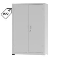 Armário de Aço com 02 Portas – PA 120 #22 (Reforçado) – NOBRE – 12105 MÓVEIS PRECITO Armário de Aço