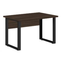 Mesa Escritório PÉ QUADRO – 1,20×0,60m – S/ Gavetas – MARSALA/PRETO – 25469 MÓVEIS PRECITO Linha 30 mm