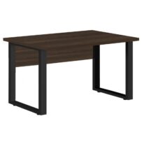 Mesa Escritório PÉ QUADRO 1,70×0,70m -S/ Gavetas – MARSALA/PRETO – 25474 MÓVEIS PRECITO Linha 30 mm