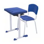 Kit Escolar Individual AZUL – (Mesa e Cadeira) – ADULTO – – COR AZUL – 40081 MÓVEIS PRECITO Conjunto Escolar 7