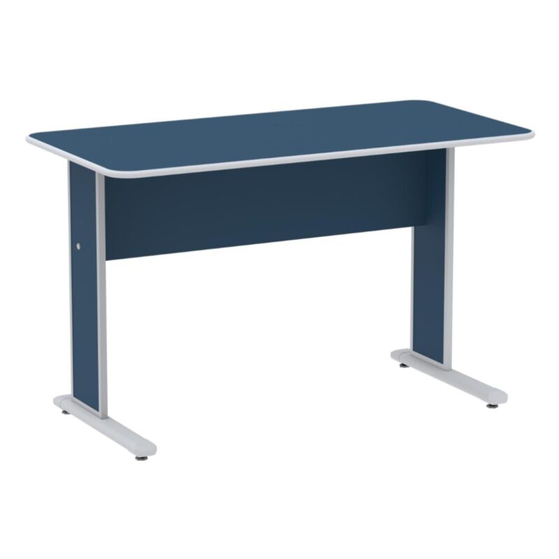 Mesa Escritório 1,20×0,60m s/ Gavetas – Cor Azul 44084 MÓVEIS PRECITO Linha 15 mm 2