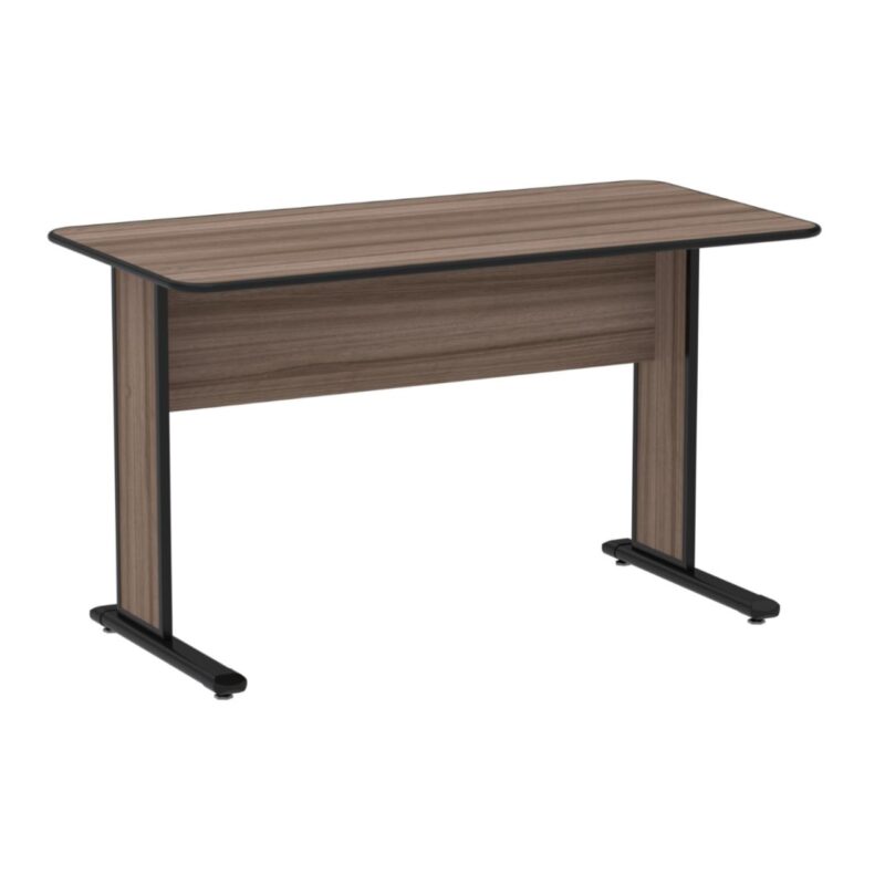 Mesa Escritório 1,20×0,60m s/ gavetas – Cor Walnut 44095 MÓVEIS PRECITO Linha 15 mm 2