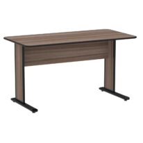 Mesa Escritório 1,50×0,60m s/ gavetas – Cor Walnut 44097 MÓVEIS PRECITO JOB 15 mm