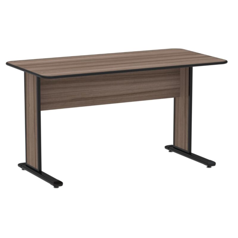 Mesa Escritório 1,50×0,60m s/ gavetas – Cor Walnut 44097 MÓVEIS PRECITO Linha 15 mm 2