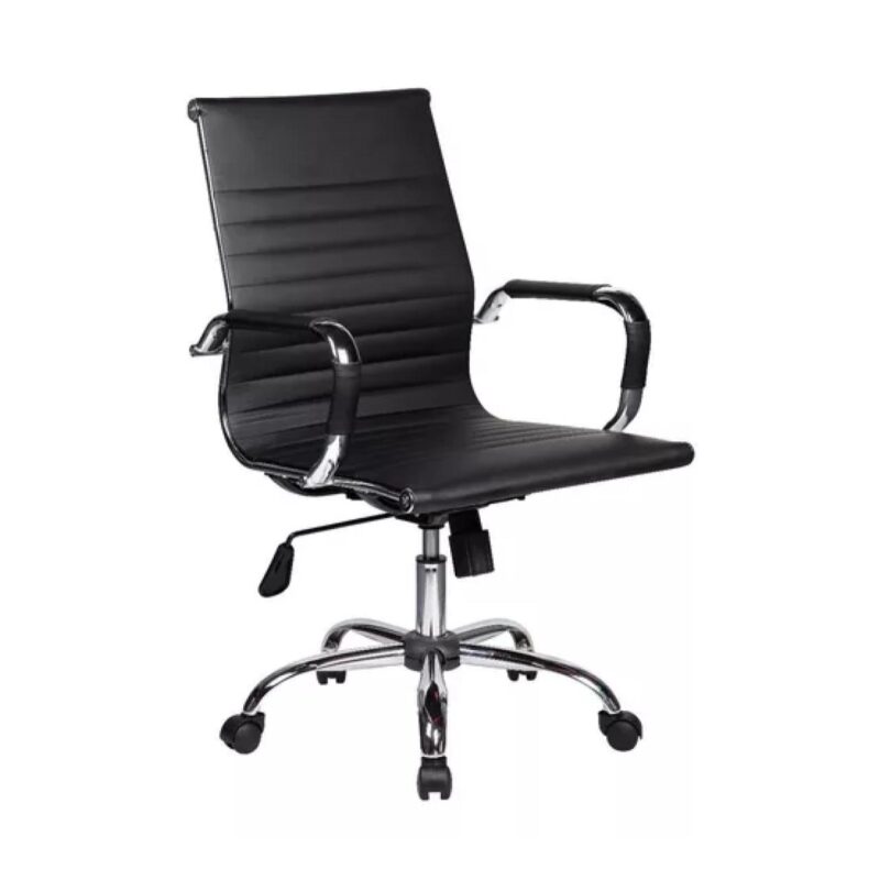 Cadeira DIRETOR Charles Eames Esteirinha – PRETO – PMD – 32887 MÓVEIS PRECITO Presidente 2