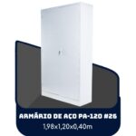 Armário de Aço PA 120 #26 – 1,98×1,20×0,40m – SA – 13121 MÓVEIS PRECITO Armário de Aço 5