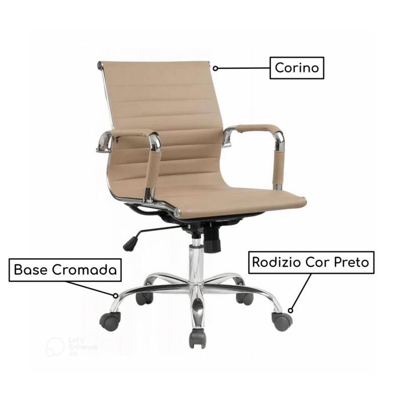 Cadeira DIRETOR Charles Eames Esteirinha FENDI – 32890 MÓVEIS PRECITO Diretor 3