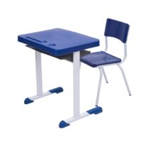 Kit Escolar Individual AZUL – (Mesa e Cadeira) – INFANTIL 03 a 06 Anos 41089 MÓVEIS PRECITO Infantil