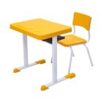 Kit Escolar Individual – (Mesa e Cadeira) – JUVENIL 06 a 09 Anos COR AMARELO – 41083 MÓVEIS PRECITO Conjunto Escolar 7