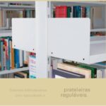 Estante Biblioteca de PAREDE com 06 Bandejas – 1,98×0,92×0,30m – NOBRE – 11108 MÓVEIS PRECITO Estante de Aço 10