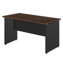 Mesa Escritório 1,70×0,60m – S/ Gavetas MARSALA / PRETO – 23474 MÓVEIS PRECITO Linha 30 mm