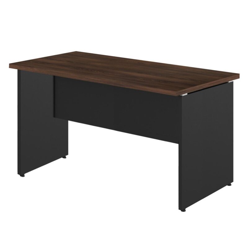 Mesa Escritório 1,70×0,60m – S/ Gavetas MARSALA / PRETO – 23474 MÓVEIS PRECITO Linha 30 mm 2