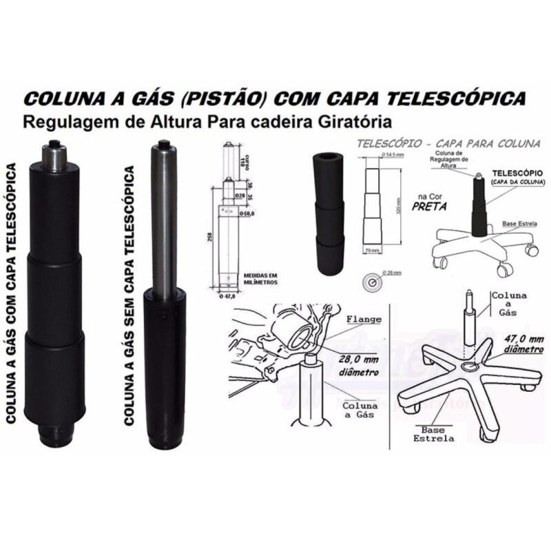 Cadeira de Escritório Presidente PLUS com Braços Reguláveis – CORINO PRETO 32975 MÓVEIS PRECITO Presidente 7