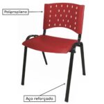 Cadeira Plástica 04 Pés – VERMELHO (Polipropileno) – 31202 MÓVEIS PRECITO Plástica 9