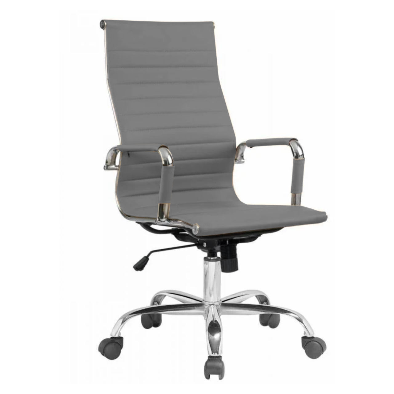 Cadeira PRESIDENTE Charles Eames Esteirinha – COR CINZA – PMD – 32881 MÓVEIS PRECITO Presidente