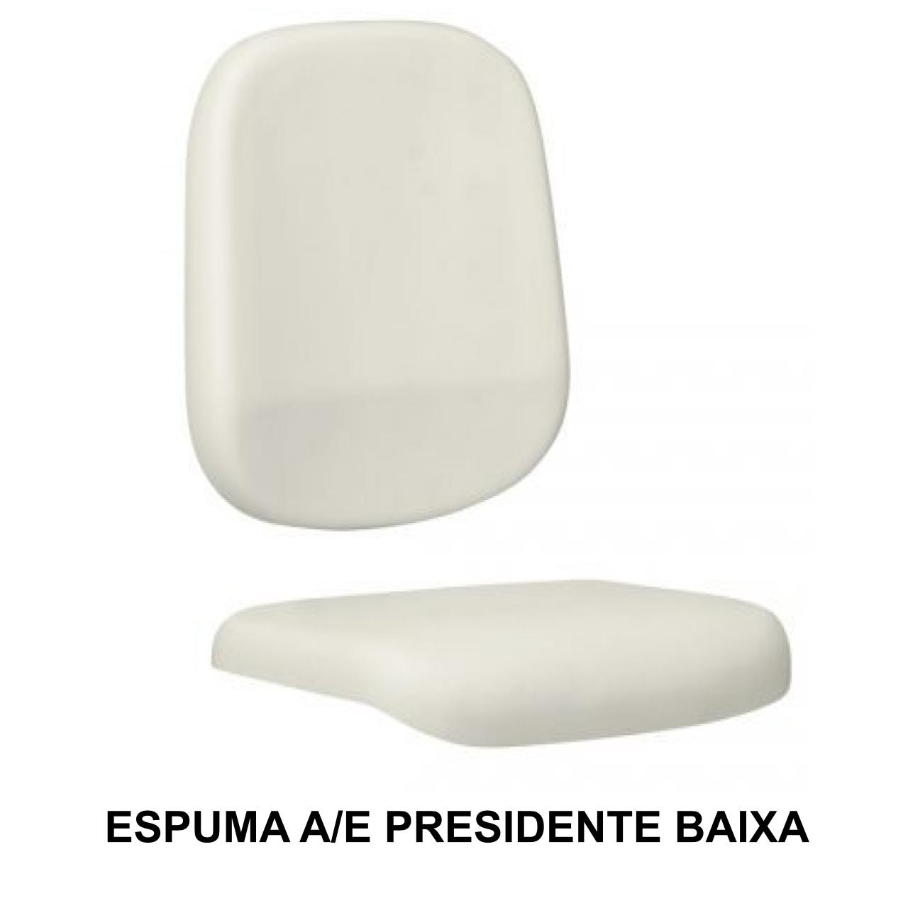 Conjunto de Espuma ASSENTO / ENCOSTO Presidente Baixa LISA – 99210 MÓVEIS PRECITO Espuma para Cadeira de Escritório