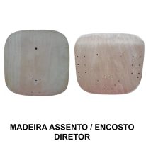 Conjunto de Madeira do ASSENTO / ENCOSTO Anatômico DIRETOR – 97012 MÓVEIS PRECITO Madeira para Cadeira Escritório