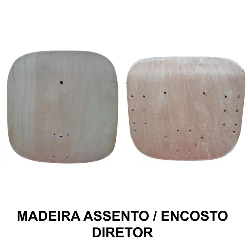 Conjunto de Madeira do ASSENTO / ENCOSTO Anatômico DIRETOR – 97012 MÓVEIS PRECITO Madeira para Cadeira Escritório 2