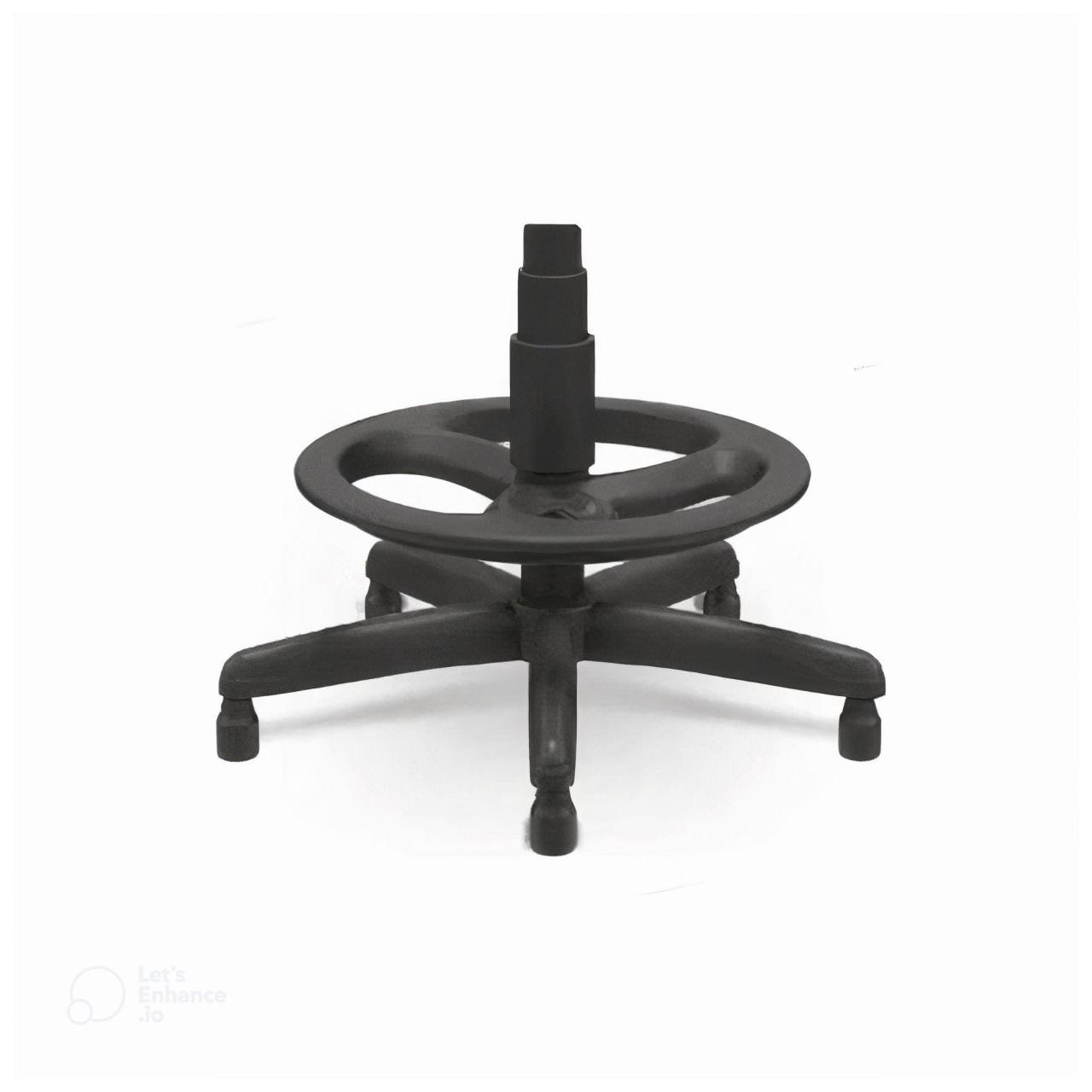 Cadeira Caixa Executiva Costurada C/ Braços Reguláveis (Aranha PLAXMETAL) – Cor Preto – 2514 - Imagem 5