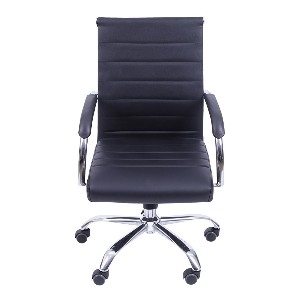 Cadeira Diretor de Escritório Florença Giratória – Base Cromada – COR PRETA -2319 - Imagem 4