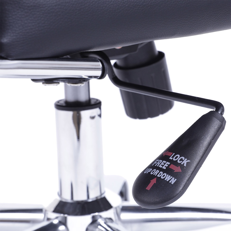 Cadeira Diretor de Escritório Florença Giratória – Base Cromada – COR PRETA -2319 - Imagem 5